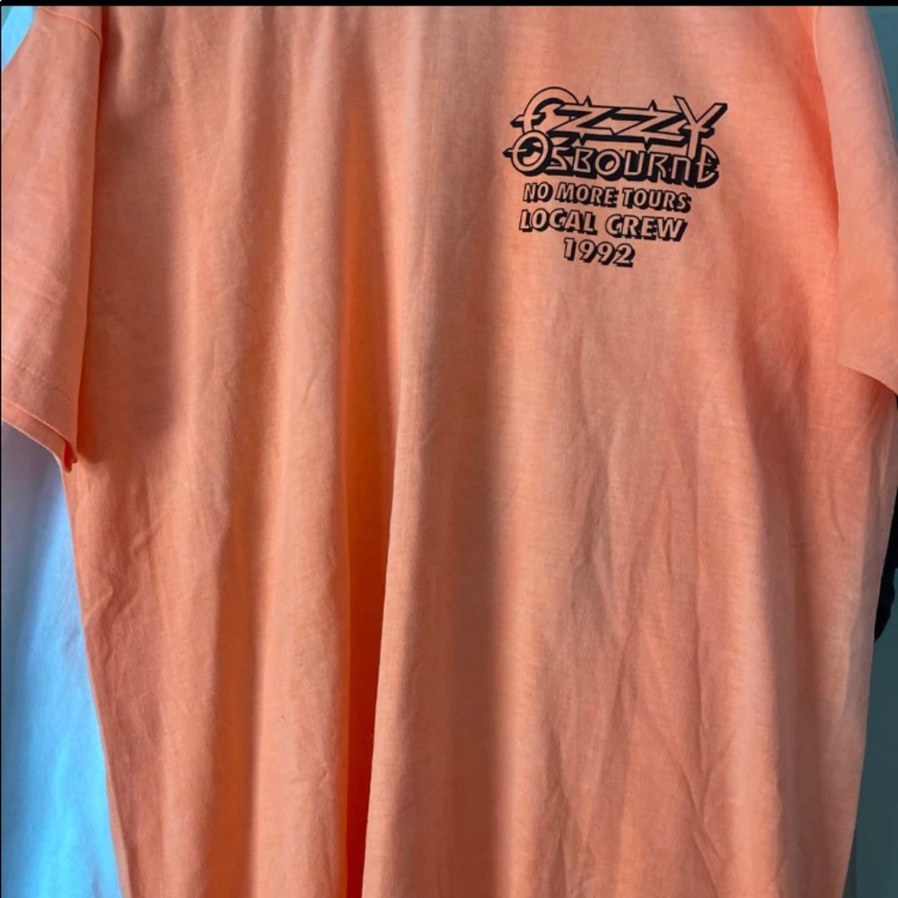 OZZY OSBOURNE NO MORE TOURS 1992 CREW TSHIRT